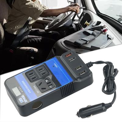 Автомобильный инверторный преобразователь Trip 4 USB DC AC Модифицированное напряжение Преобразователь Адаптер Автомобильные аксессуары DC 12 В/24 В в DC 110 В 220 В 150 Вт