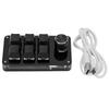 One Handed Mechanical Keyboard Multifunction 6 Key Mini Gaming Keypad Shortcut Programmable