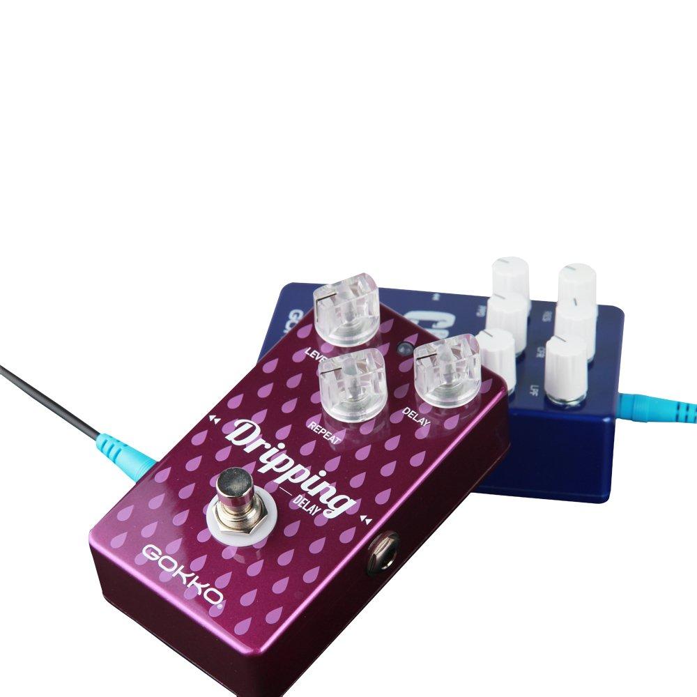 GOKKO AUDIO GK-22 Капающий Delay Гитарная Педаль Эффектов (Аналоговая технология, время задержки 600 мс, креативные функции модуляции для теплого, насыщенного ревербератора)