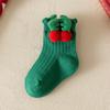 Christmas Socks for Kids Toddler Baby Girls Cotton Bow Short Socks Children's New Year Gifts for 1-8Years