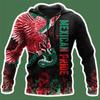 Fashion 3D Print Mexico Flag National Emblem Hoodie Men Tops Autumn Long Sleeve Mexican Aztec Sweatshirt Streetwear Clothing