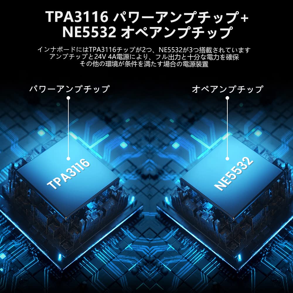 Усилитель мощности AIYIMA A01 Channel Усилитель мощности класса D с регулировкой низких и высоких частот для домашних колонок мощностью 2.0/2.1 100 Вт 2 RCA&AUX