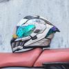 Orz motorcycle helmet peel-off helmet double lens big tail locomotive racing helmet running helmet men and women keep warm in winter