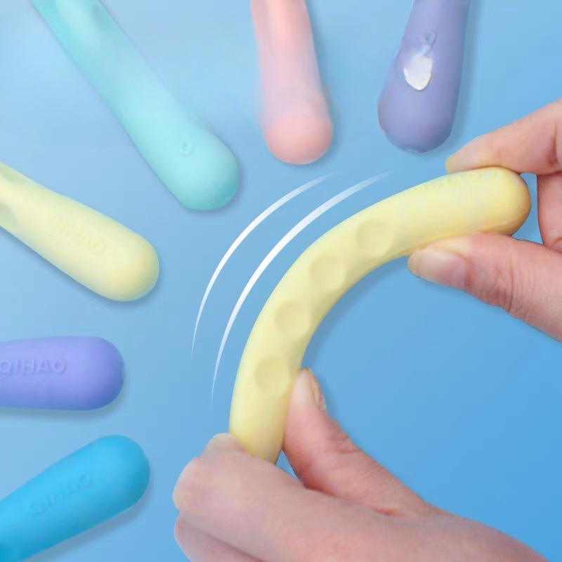 Ластик для отверстий для учеников начальной школы, не роняющий шлак, без мусора, резиновая ручка, изображение из кожи, супербольшая художественная поза