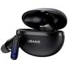 USAMS Echo E02 TWS ANC+ENC Wireless Bluetooth Headphones Black