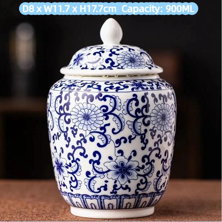 Эмалевая керамическая чайница – Влагонепроницаемая герметичная банка для хранения чая Чайная банка