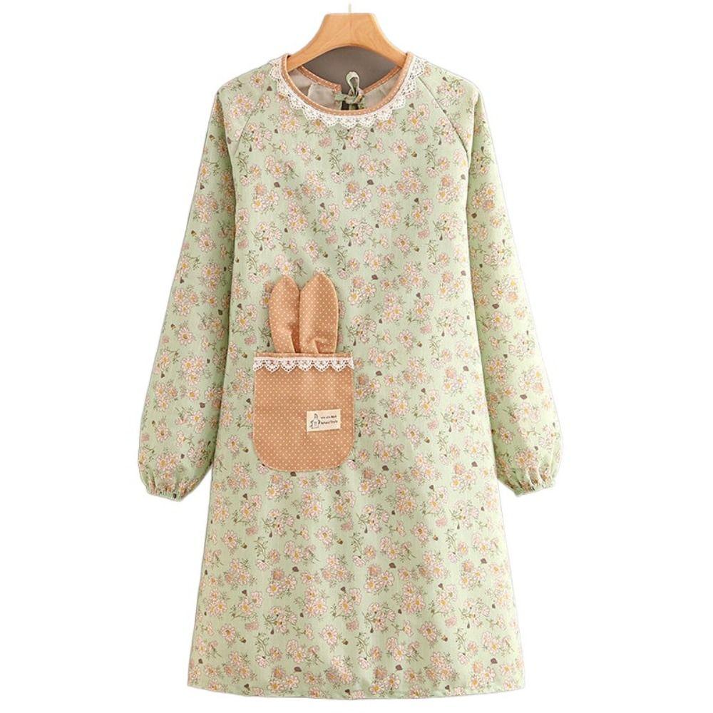 Print Barista Apron Waterproof Restaurant Uniform Cleaning Tools Work Apron  Coffee House