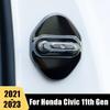 Для Honda Civic 11-го поколения, нержавеющая сталь, автомобильный дверной замок, защитная накладка, наклейка, крышка, нержавеющие аксессуары для стайлинга