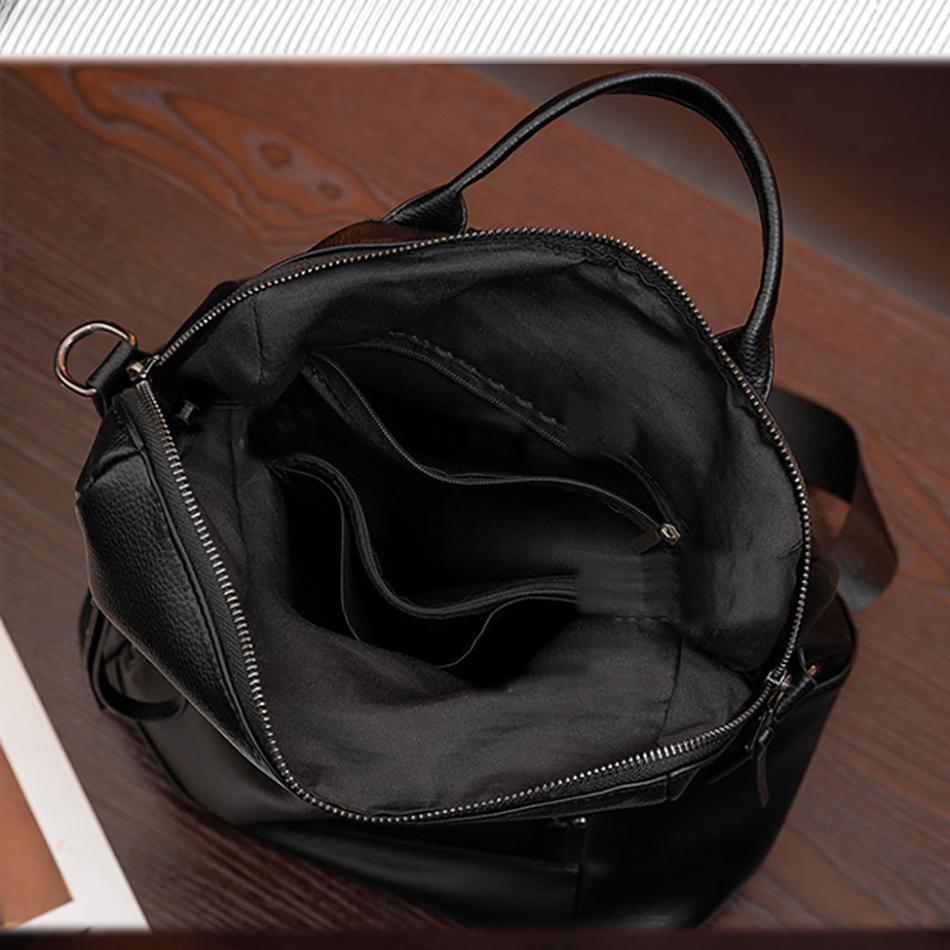 Рюкзак из мягкой кожи, новая сумка на плечо для женщин, новый корейский модный тренд, студенческий рюкзак большой вместимости
