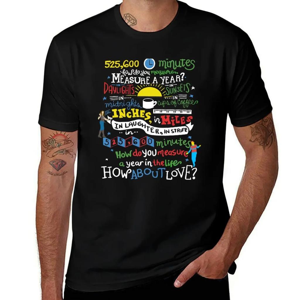 Rent Musical. Seasons of Love T-Shirt cute tops tops custom shirt cotton graphic tees men t shirts