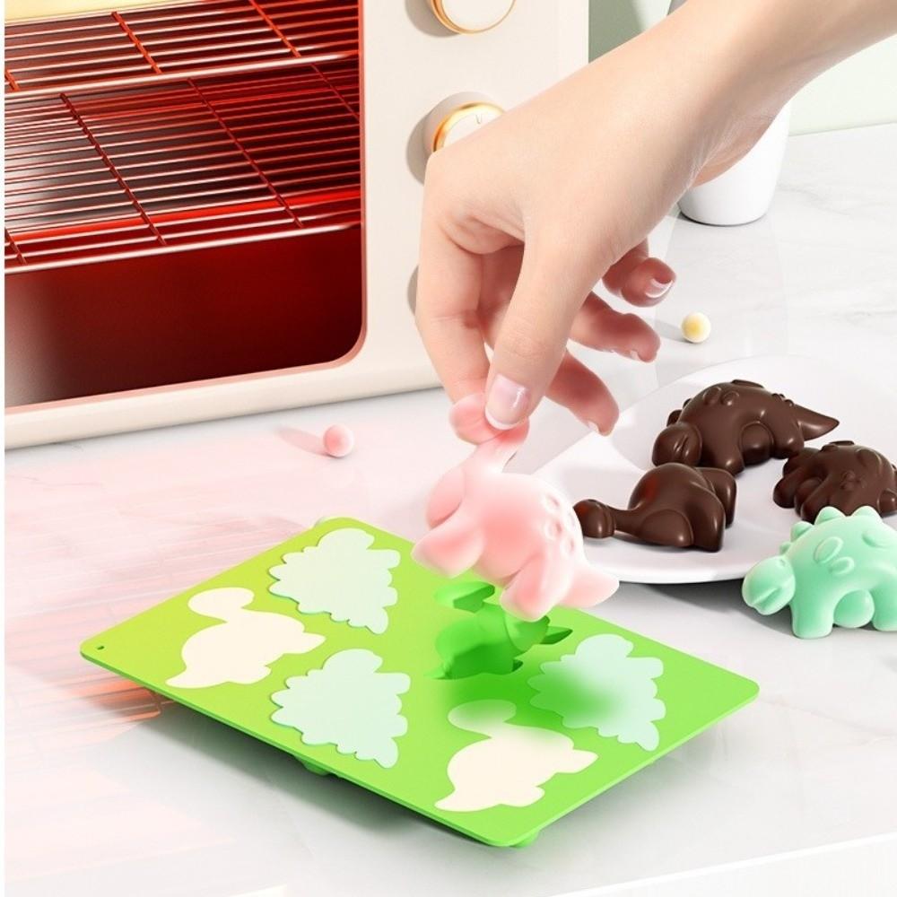 Cute Cartoon Chocolate Frog Mold No-Stick Baking Molds High Quality Dinosaur Molds Baking Dessert