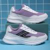 Purple Sports Shoes for Women In Spring and Summer Lightweight Non Slip Shock Absorbing Student Running Shoes Mother Soft Soled