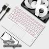 Универсальная беспроводная Bluetooth-клавиатура с сенсорной панелью для iPad, планшетов и телефонов