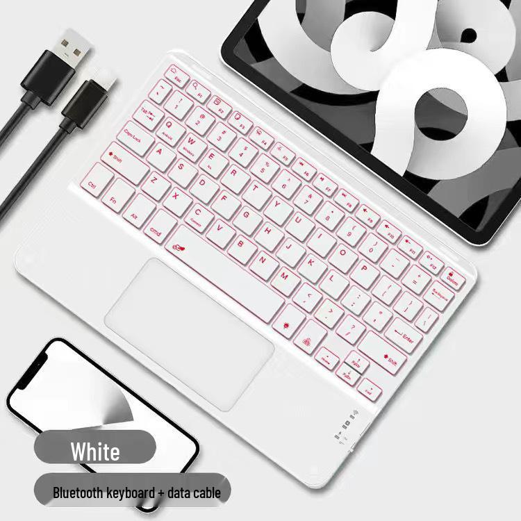 Универсальная беспроводная Bluetooth-клавиатура с сенсорной панелью для iPad, планшетов и телефонов