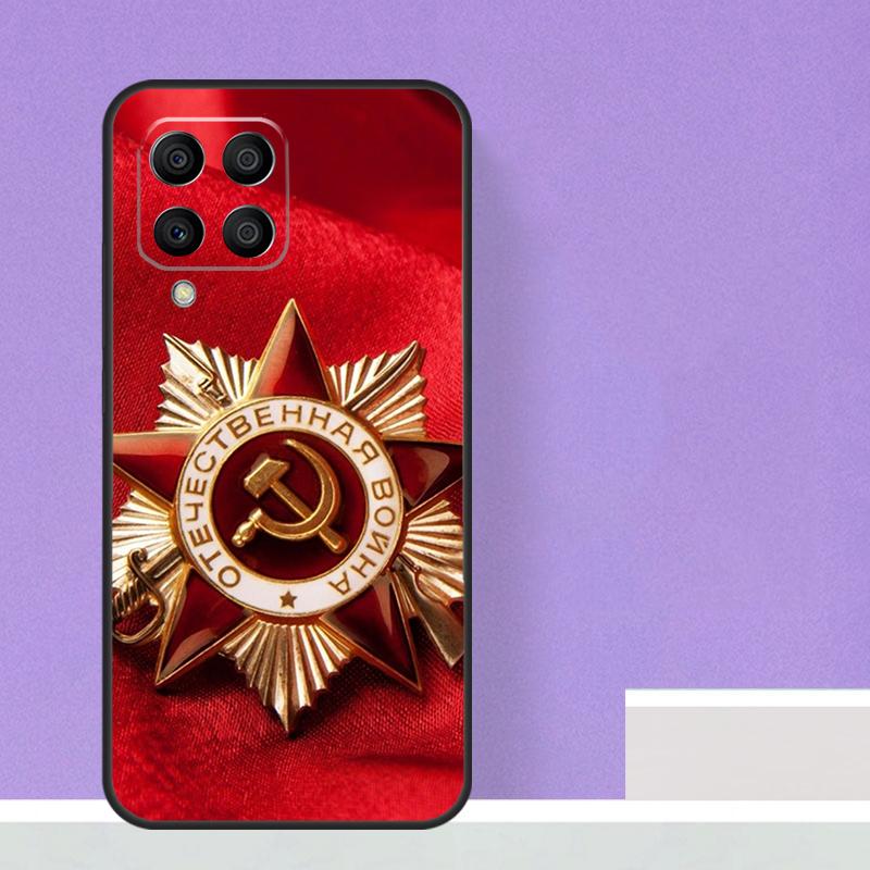 Флаг СССР Советский Союз для Samsung Galaxy M55 M15 M13 M33 M53 M20 M30s M31s M12 M32 M52 M11 M51 M14 M34 M54 чехол