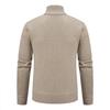 Men's Casual Cardigan Stand Collar Sweater Jacket Warm Slim Fit Sweater
