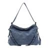 Korean Version Ins Large-capacity Bag Women's 2025 New Retro Denim Bag Texture Versatile Commuter Casual Messenger Bag