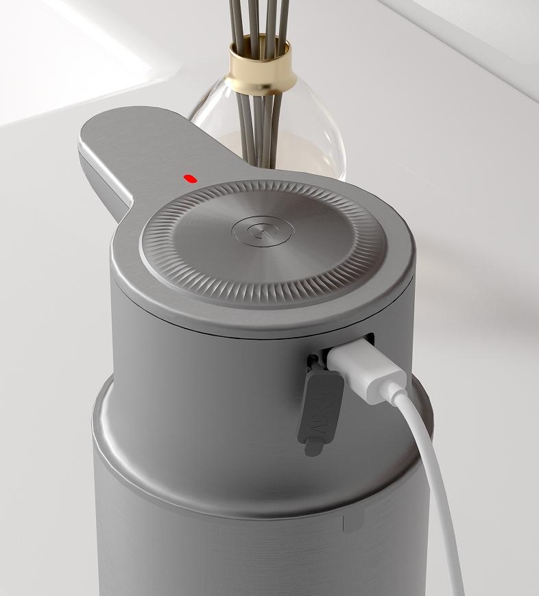 Electric Sensing Soap Dispenser with Metallic Hand-Free Pump Automatic for Household and Hotel Use