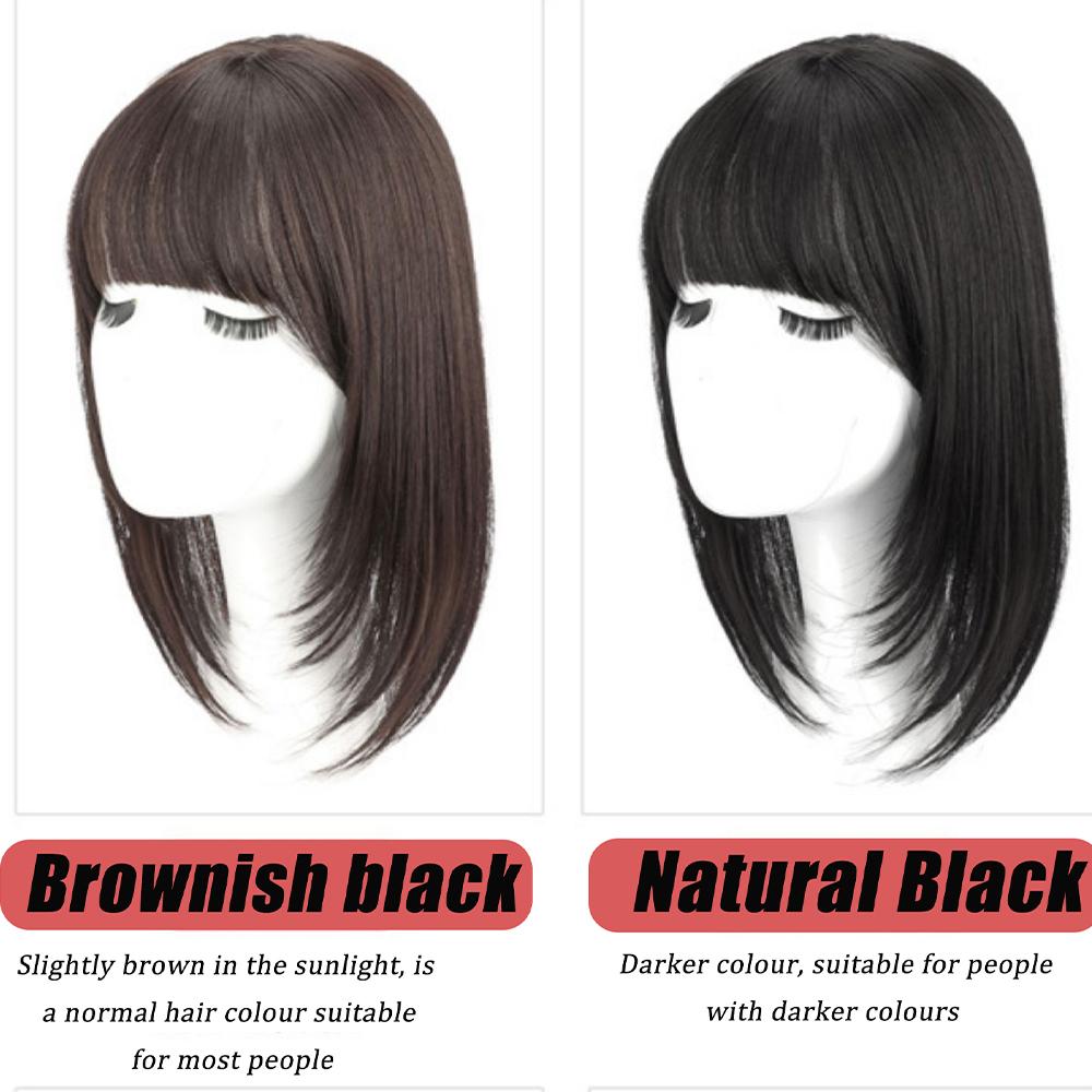 10x13СМ Парик Симуляция Волос Голова Волос Замещающий Блок Женский Натуральный Легкий Дышащий Покрытие Седых Волос Без Следов Пушистый