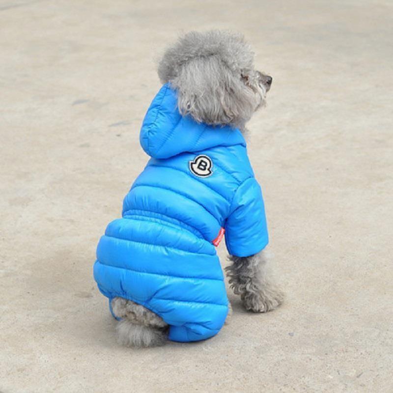 Dog clothes heattech cotton clothes teddy pomeranian small dog waterproof four-legged clothes pet winter clothing british style