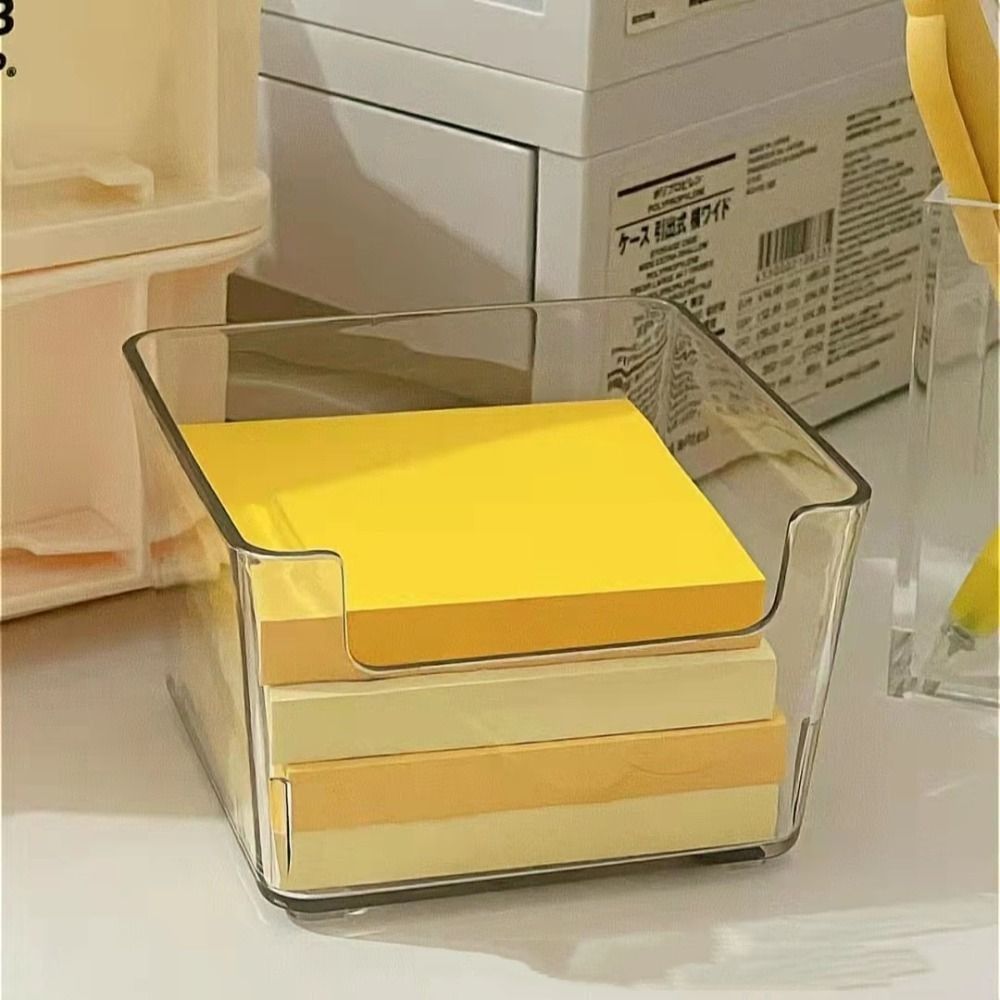 Прозрачный прозрачный ящик для заметок Chic Desk Organizer INS Acrylic Note Holder Desktop