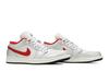 Men's Sneakers Nike Jordan 1 Low Night Track Sail/Metallic Silver-Varsity Red-Black
