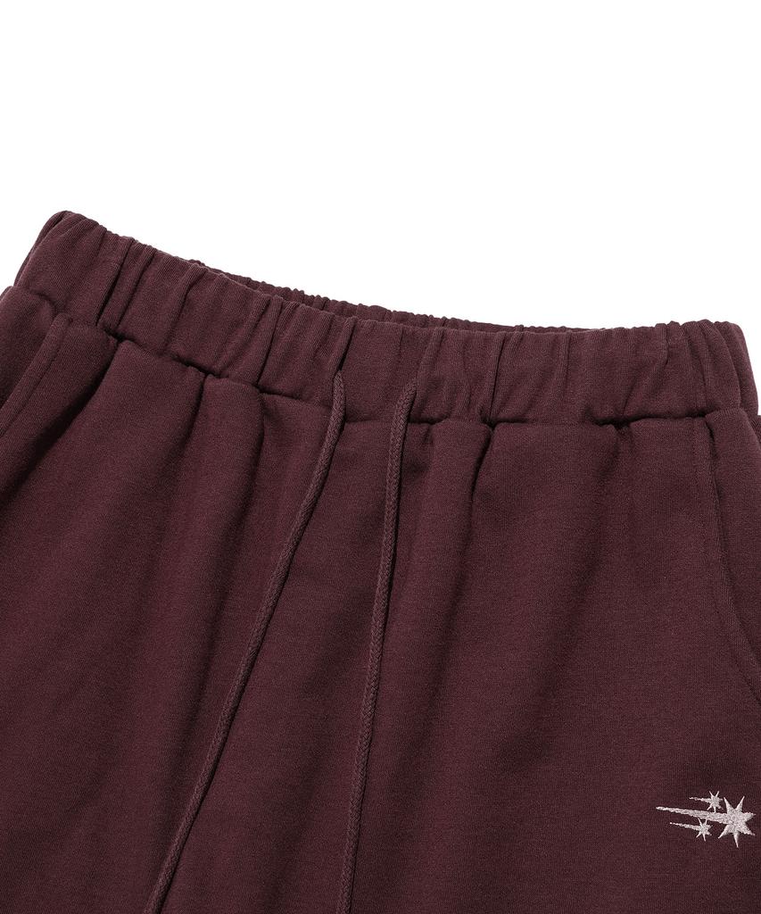 NICEGHOSTCLUB Logo Sweat Layered Pants_Burgundy(Ng2Dfupa91A)