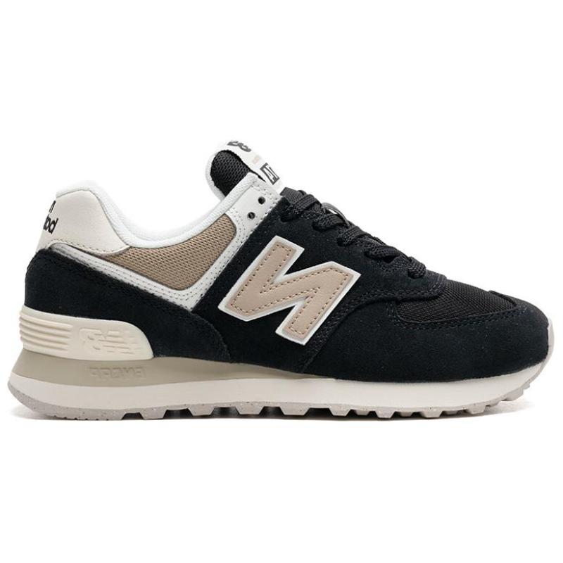 New Balance 574 Черные кроссовки из кости слона женские WL574DK2