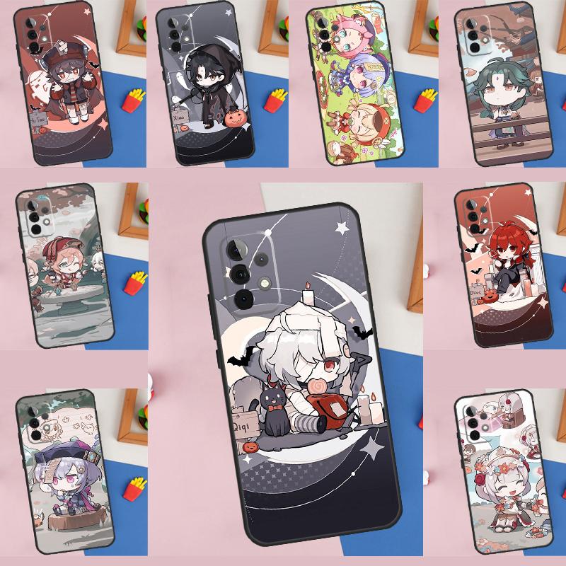 Genshin Impact Chibi For Samsung Galaxy A16 A06 A56 A36 A26 A05 A22 A32 A52 A54 A34 A14 A55 A15 A53 A33 A35 Case