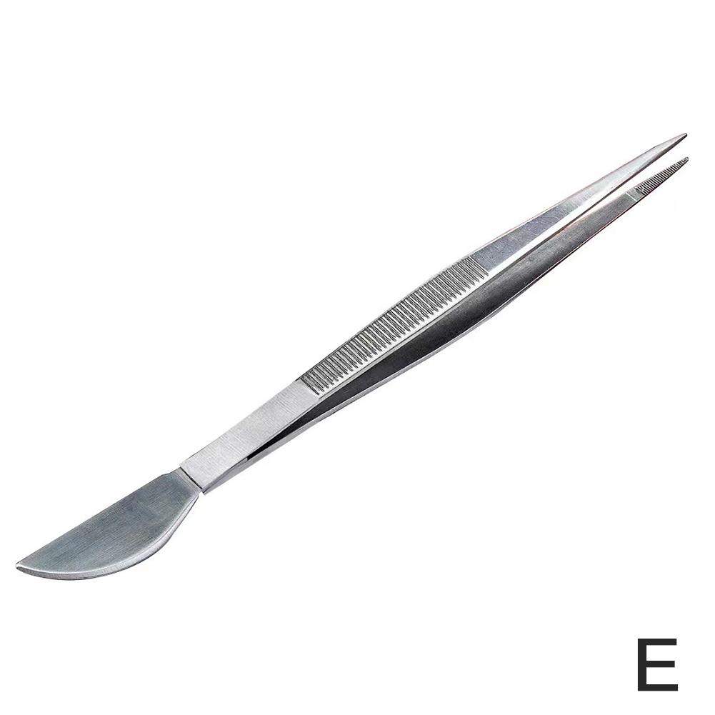 Грабли для корней из нержавеющей стали 304 2 в 1 с эргономичной ручкой, инструмент для обработки почвы, пинцет для суккулентов, бонсай