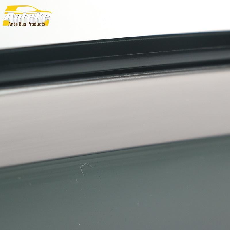 3D Stainless Steel Rain Guards with Bright Strip for 15-18 Sonata - Deflectors & Decorative Stickers Set