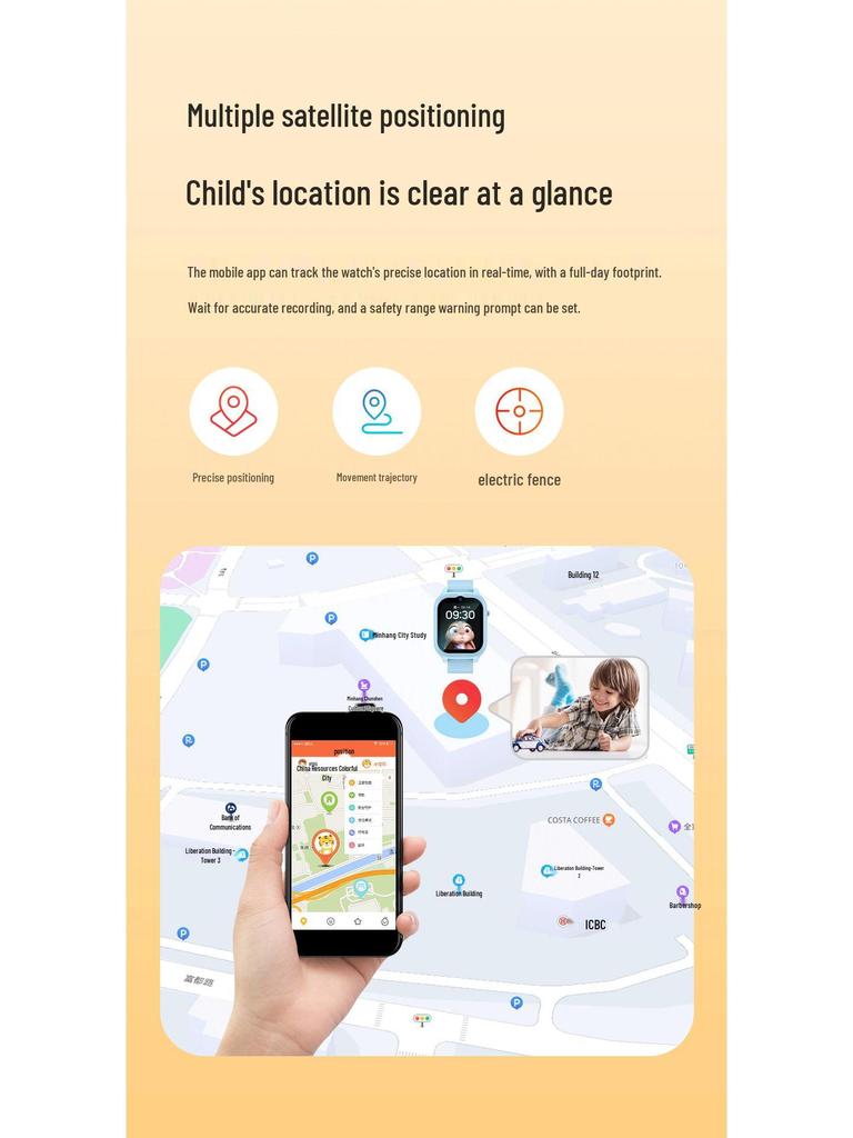 4G Kids' Phone Watch K26H with SIM, Video Call & Payment Features