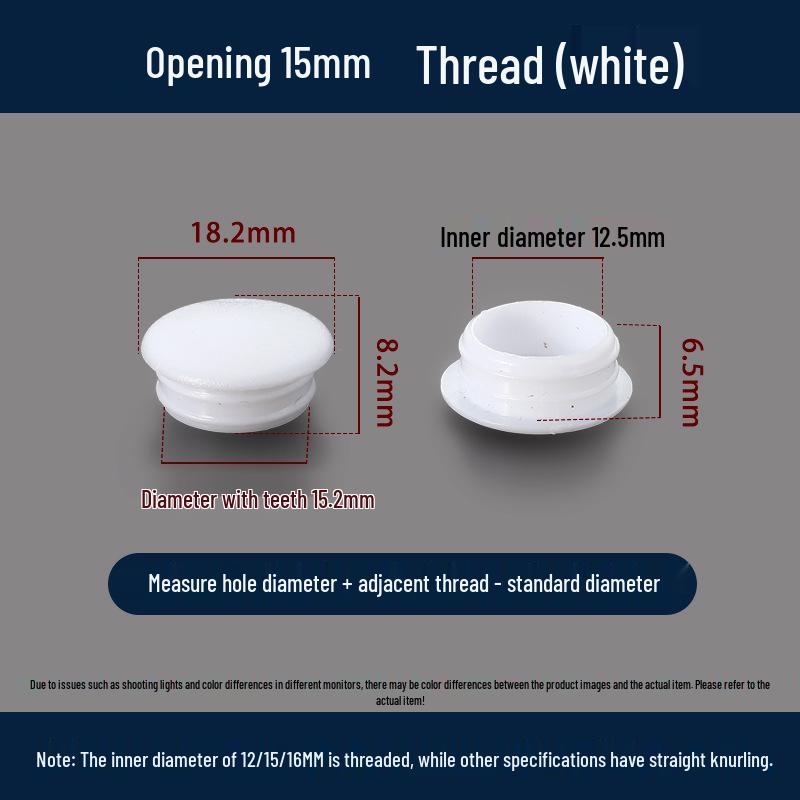 Универсальная круглая декоративная пластиковая заглушка для мебельных петель и отверстий под винты