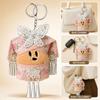 Traditional Costume Bag Charm Fabric Doll Keychain Key Ring Pendant  Car Interior Decor