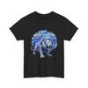 Stay Hungry Lion T-Shirt | Neon Lion Graphic T-Shirt, Cool Gift Cotton T-Shirt