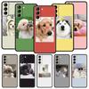 Чехол для телефона с милым щенком и котом для Samsung Galaxy S24 S23 S22 S20 Ultra S21 FE 5G S10 S9 Plus S10E, мягкий силиконовый чехол