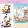 One Piece Going Merry Thousand Sunny Конструктор-пазл из частиц Игрушка для мальчиков и подарок