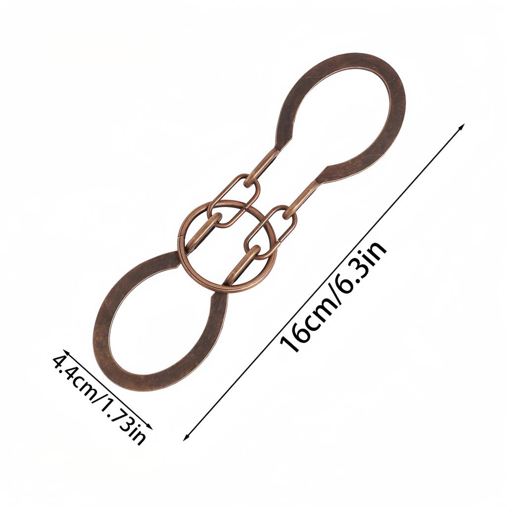 Медный античный головоломка-замок, Классическая металлическая головоломка, Головоломки для разборки для взрослых, Портативная идея для подарка, Круглая форма, Другой металлический материал