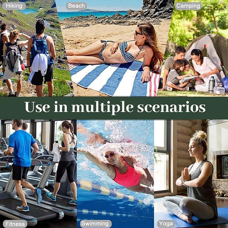 Уличное магнитное банное полотенце, быстросохнущее, устойчивое к песку, пляжное полотенце с магнитной застежкой для путешествий, плавания, бассейна, йоги, походов