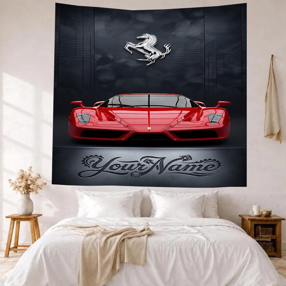 Jorge Lorenzo Custom Your Name Wall Decor Tapestry Art For Pet Memorial Birthdaywedding Party Backdrop Family Gift