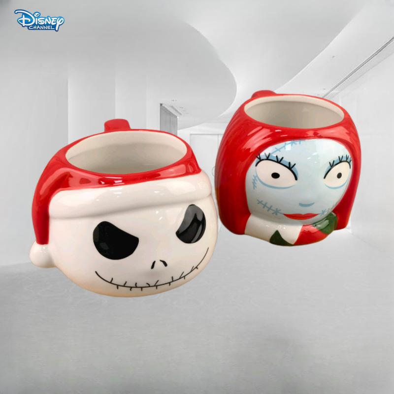 Disney Кошмар перед Рождеством Хэллоуин мультфильм керамическая кружка Джек пародийная кружка Рождество Салли ужасы мультфильм череп подарочная кружка
