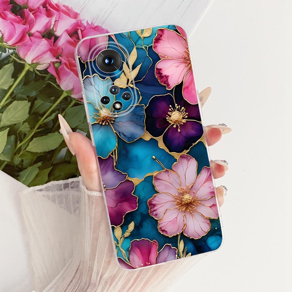 Чехол для Honor 50 Pro RNA-AN00 Милый Лев Модный Расписной Чехол Мягкий Силиконовый Чехол для Телефона Для Honor 50 Honor50 Pro Задняя Крышка Сумки