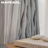 1 шт. NAPEARL Элегантная однотонная светонепроницаемая штора Двусторонняя жаккардовая из шенилла Толстые шторы для спальни, гостиной, балкона, окна для домашнего декора