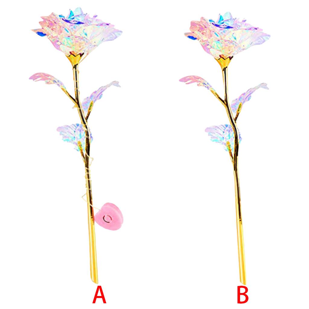 Красочные светящиеся розы искусственные светодиодные цветы уникальные подарки для девочек 