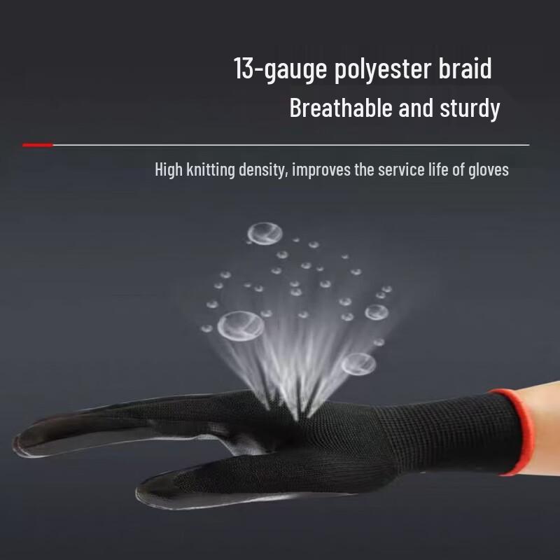 Luteng Sun Island Thickened Nitrile Palm Coated Work Gloves