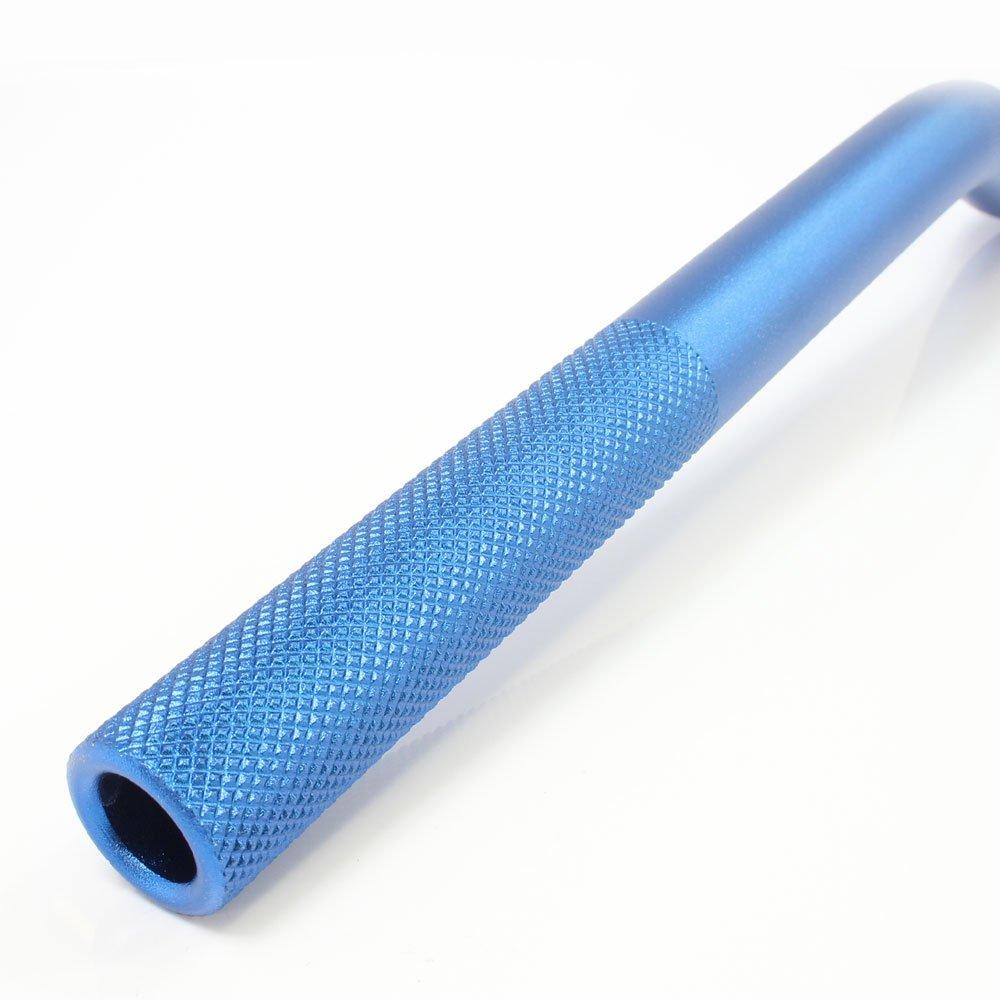 Rise Corporation Handlebar with Handlebar High Blue Off-Road Handlebars, 22.2mm Type, Brace, Type, Aluminum, (T05Z9990081BL)