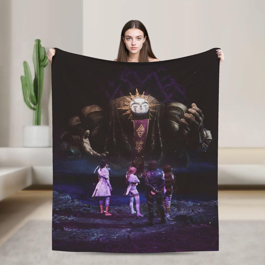 Esquie Clair Obscur Expedition 33 Game Blanket Plush Awesome Breathable Throw Blanket for Bed Sofa All Season