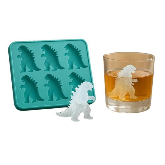 2Pcs Bigfoot-shaped Ice Tray BPA-Free Silicone 6 Cavity Sasquatch Shape Ice Cube Maker for Halloween Party Drinks Chocolate Soap Kitchen Gadget
