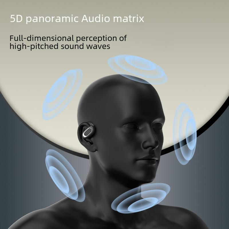 Open Ear Wireless Bluetooth Headphones, Adjustable Sports Earbuds with Ear Clip Design, Secure Fit for Running and Workout, Enhanced Comfort