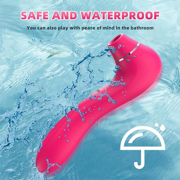 Female Vibrator Sucking Masturbator FairyKiss Vagina and Clitoral Dual Stimulator G-Spot Handheld Clitoral Massager 2 In 1 Adult Sex Toy